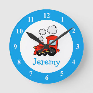Horloge murale train jouet pour chambre d'enfants