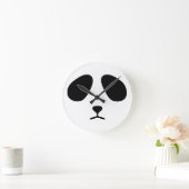 Horloge murale triste de visage de panda (Maison)