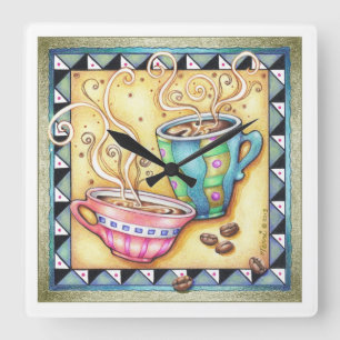HORLOGE MURALE - TROP COOL ! ART DU CAFÉ
