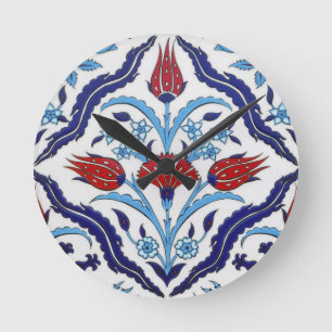 Horloge murale turque de tulipes