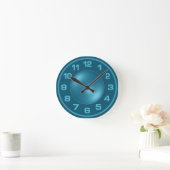 Horloge murale Turquoise brûlée (Maison)
