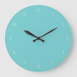 Horloge murale turquoise de ciel
