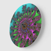 Horloge murale Turquoise de rafale (Angle)