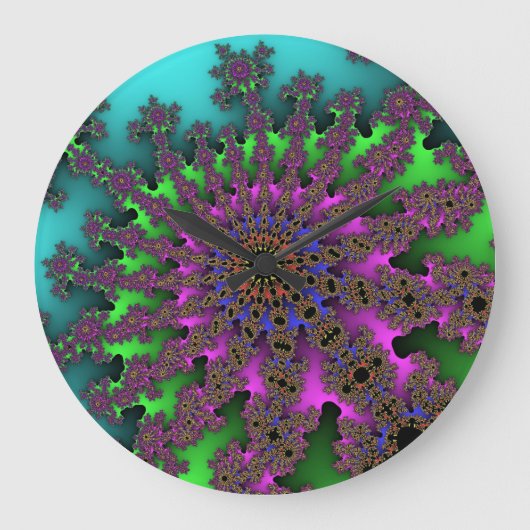 Horloge murale Turquoise de rafale (Recto)