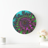 Horloge murale Turquoise de rafale (Maison)