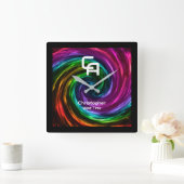 Horloge murale Twisting Smoke (Maison)