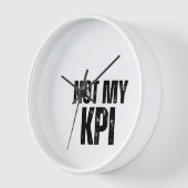 Horloge murale typographique analogique Pas mon KP (Angle)