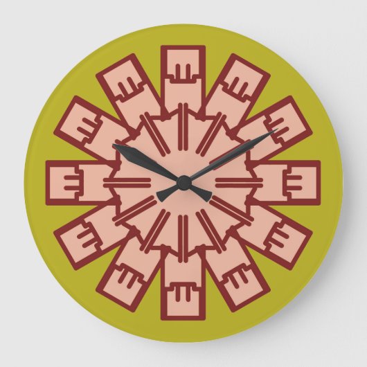 Horloge murale, Un élégant design classique multic (Recto)