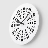 Horloge murale, un élégant design classique noir b (Angle)