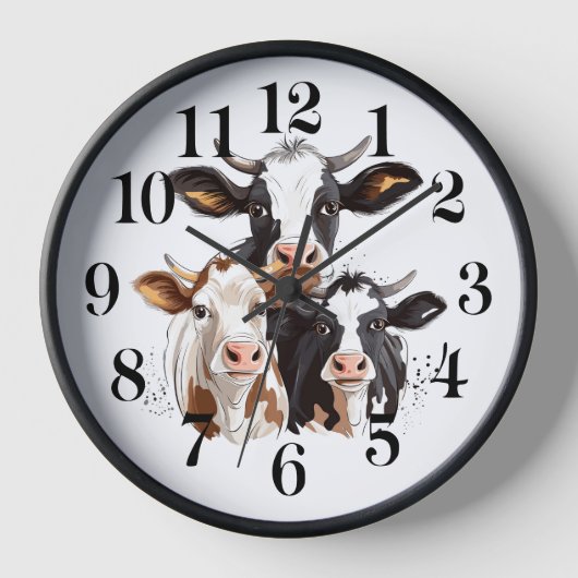Horloge murale vache (Recto)