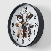 Horloge murale vache (Angle)