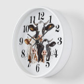 Horloge murale vache (Angle)