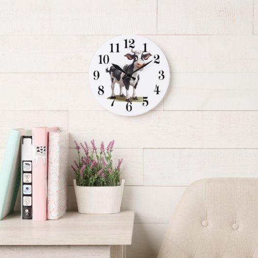 Horloge murale vache (Salle de lecture)