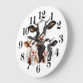 Horloge murale vache (Angle)