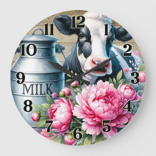 Horloge murale vache (Recto)