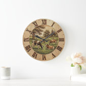 Horloge murale - Vache de ferme (Maison)