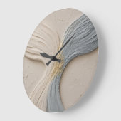 Horloge murale vague abstraite minimaliste (Angle)