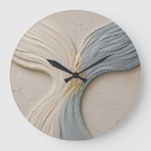 Horloge murale vague abstraite minimaliste