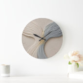 Horloge murale vague abstraite minimaliste (Maison)