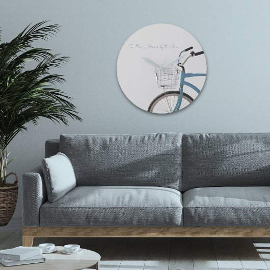 Horloge murale vélo Cruiser côtier