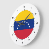 Horloge murale vénézuélienne de drapeau (Angle)