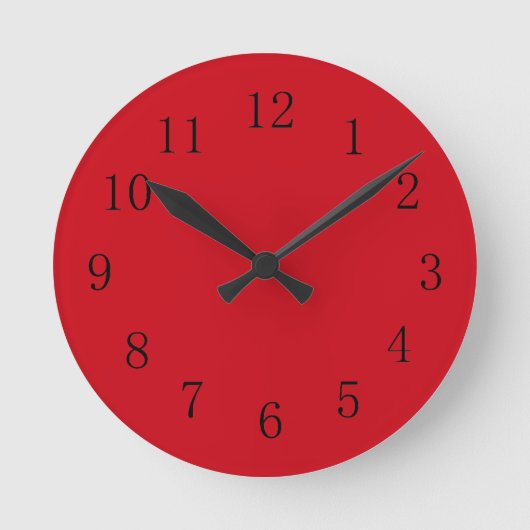 Horloge murale Vermilion Red Kitchen (Recto)