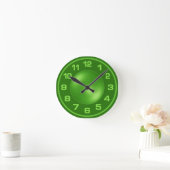 Horloge murale verte brûlée (Maison)