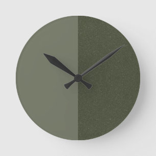 Horloge murale verte de la mousse de fractionnemen