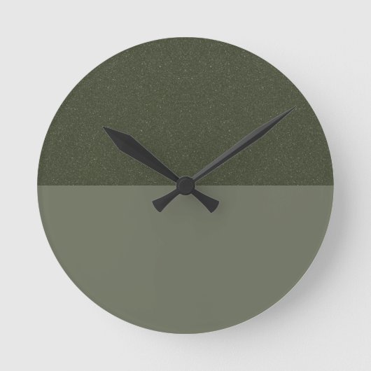 Horloge murale verte de la mousse personnalisée -  (Recto)