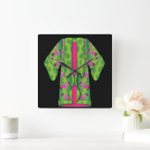 Horloge murale verte Kimono (Maison)