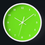 Horloge murale verte néon personnalisée - Choisir<br><div class="desc">Belles couleurs personnalisables Horloge - Choisissez / ajoutez vos couleurs arrière - plans et numériques préférées ! Choisissez Vos Polices Numériques Uniques ! Ajoutez votre texte / nom / date / logo / image ...  ou sinon :) Profitez - Soyez heureux - Soyez en santé !</div>