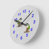 Horloge murale verte pâle (Angle)