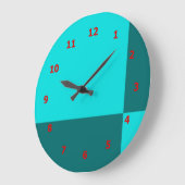 Horloge murale vibrante avec conception de carreau (Angle)