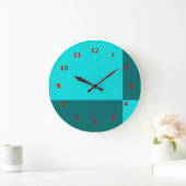 Horloge murale vibrante avec conception de carreau (Maison)