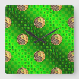 Horloge murale Vierge & Chèvre de Feu