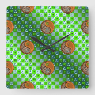 Horloge murale Vierge & Serpent de Bois