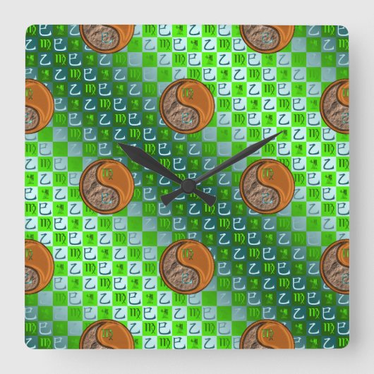 Horloge murale Vierge & Serpent de Bois (Recto)
