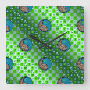 Horloge murale Vierge & Serpent d'eau