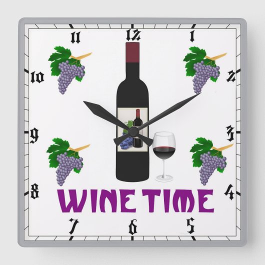 Horloge murale vin (Recto)