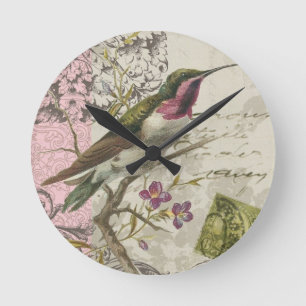Horloge murale vintage de colibri…