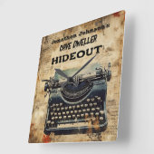 Horloge murale Vintage de machine à écrire (Angle)