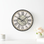 Horloge murale vintage "de sphère armillaire" (Maison)