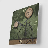 Horloge murale vintage de thème de Steampunk (Angle)