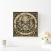 Horloge murale vintage Gemini Zodiaque (Maison)