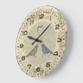 Horloge murale vintage inspirée des mignons Insépa (Angle)