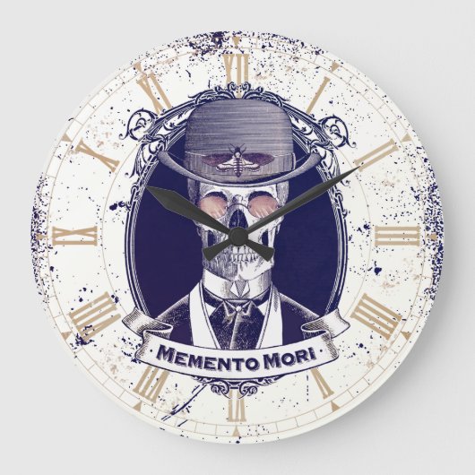Horloge murale vintage Memento Mori (Recto)