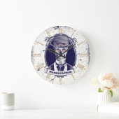 Horloge murale vintage Memento Mori (Maison)