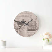 Horloge murale vintage pour oiseaux (Maison)