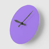 Horloge murale violet lavande brillant uni (Angle)