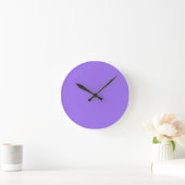 Horloge murale violet lavande brillant uni (Maison)